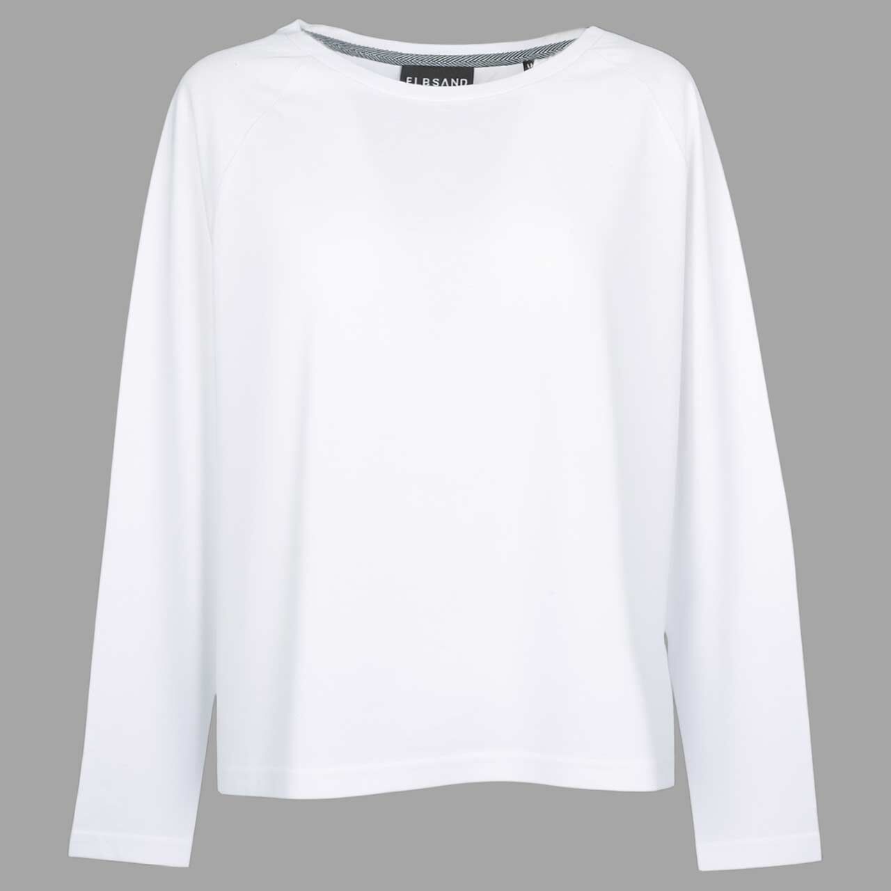 Elbsand Damen Langarm Shirt Tinna bright white