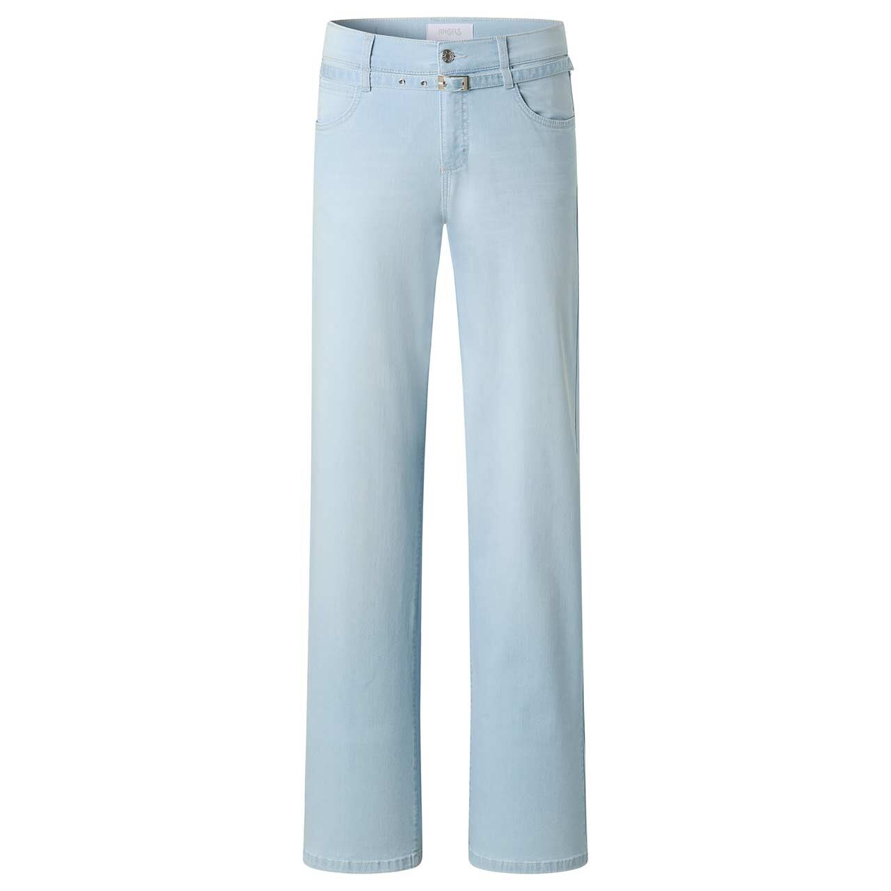 Stretch Damenjeans Liz City von Angels in Hellblau angewaschen, Vorderansicht