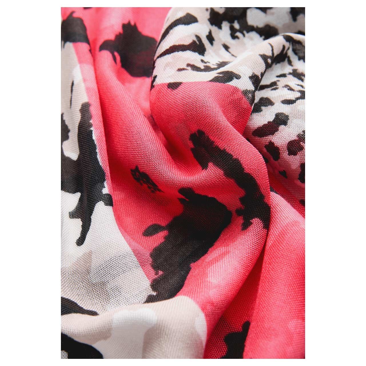 Street One Damen Tuch Color Print Loop pink multicolor