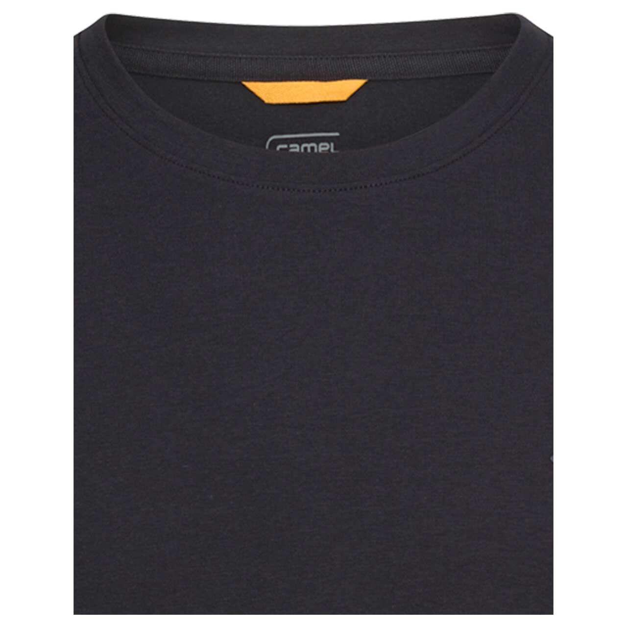 Herren T-Shirt von Camel active in Dunkelblau, detaillierte Vorderansicht
