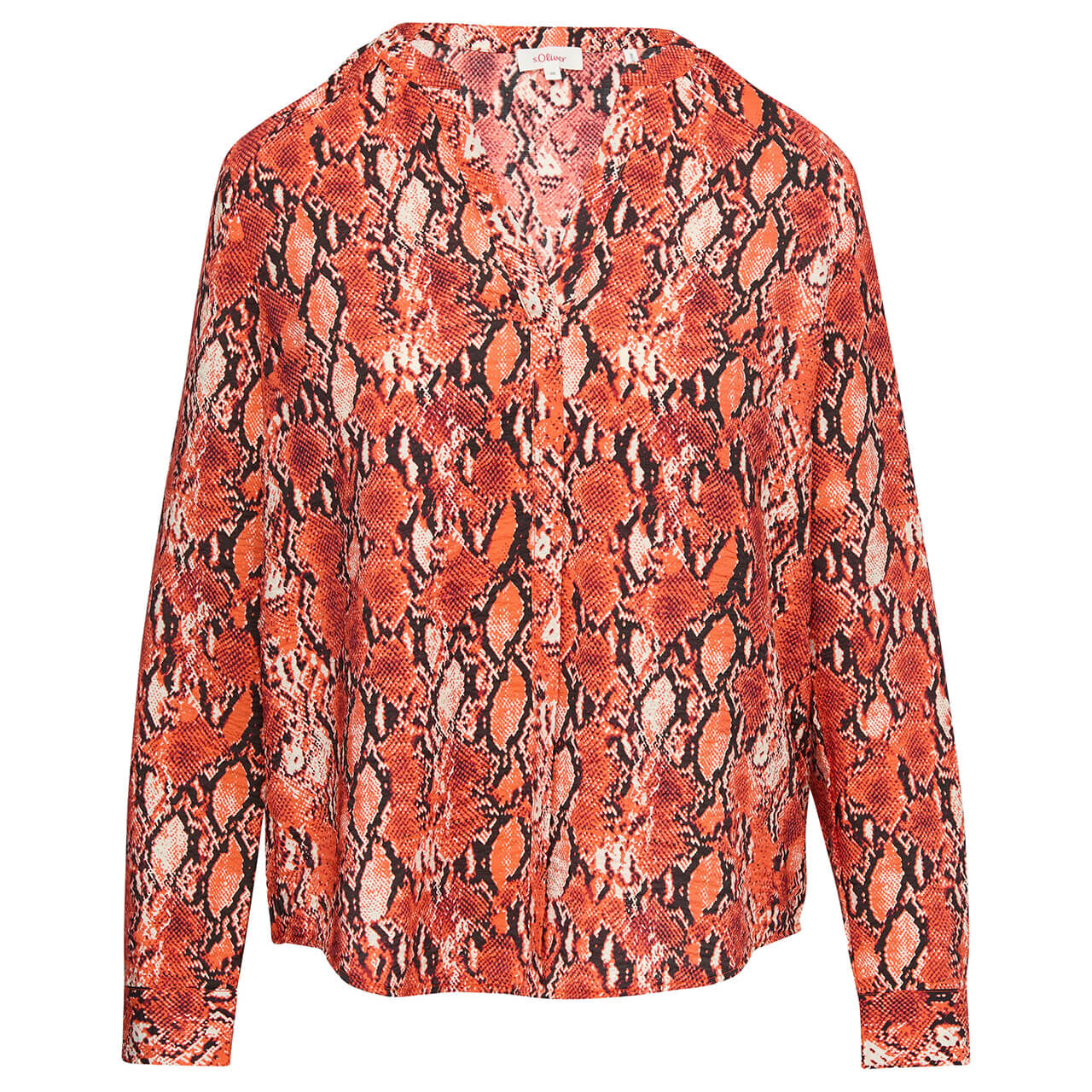 s.Oliver Damen Langarm Bluse orange 