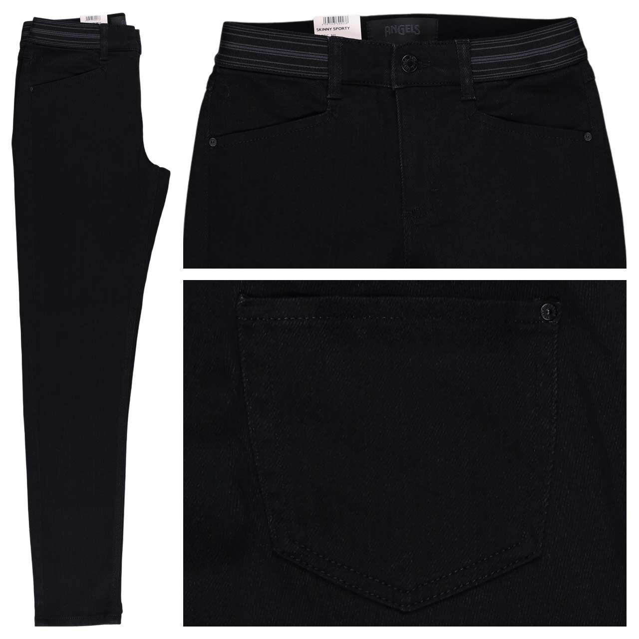 Angels Skinny Sporty Jeans black thermo denim