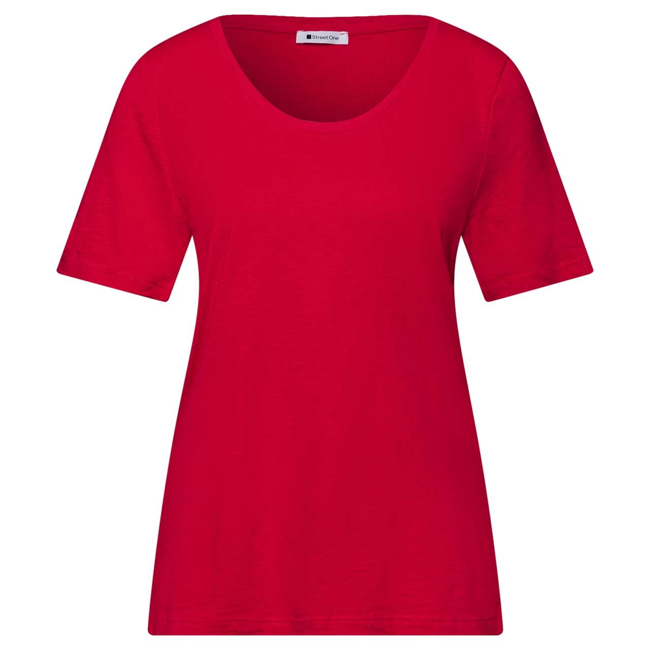 Street One Damen T-Shirt Gerda salsa red