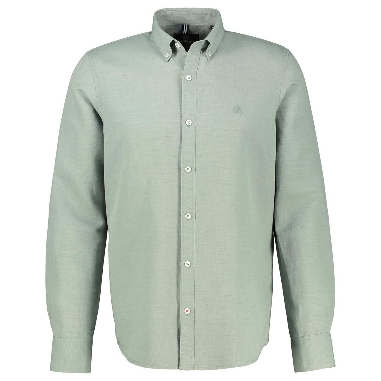 Lerros Herren Leinen Langarm Hemd storm grey green