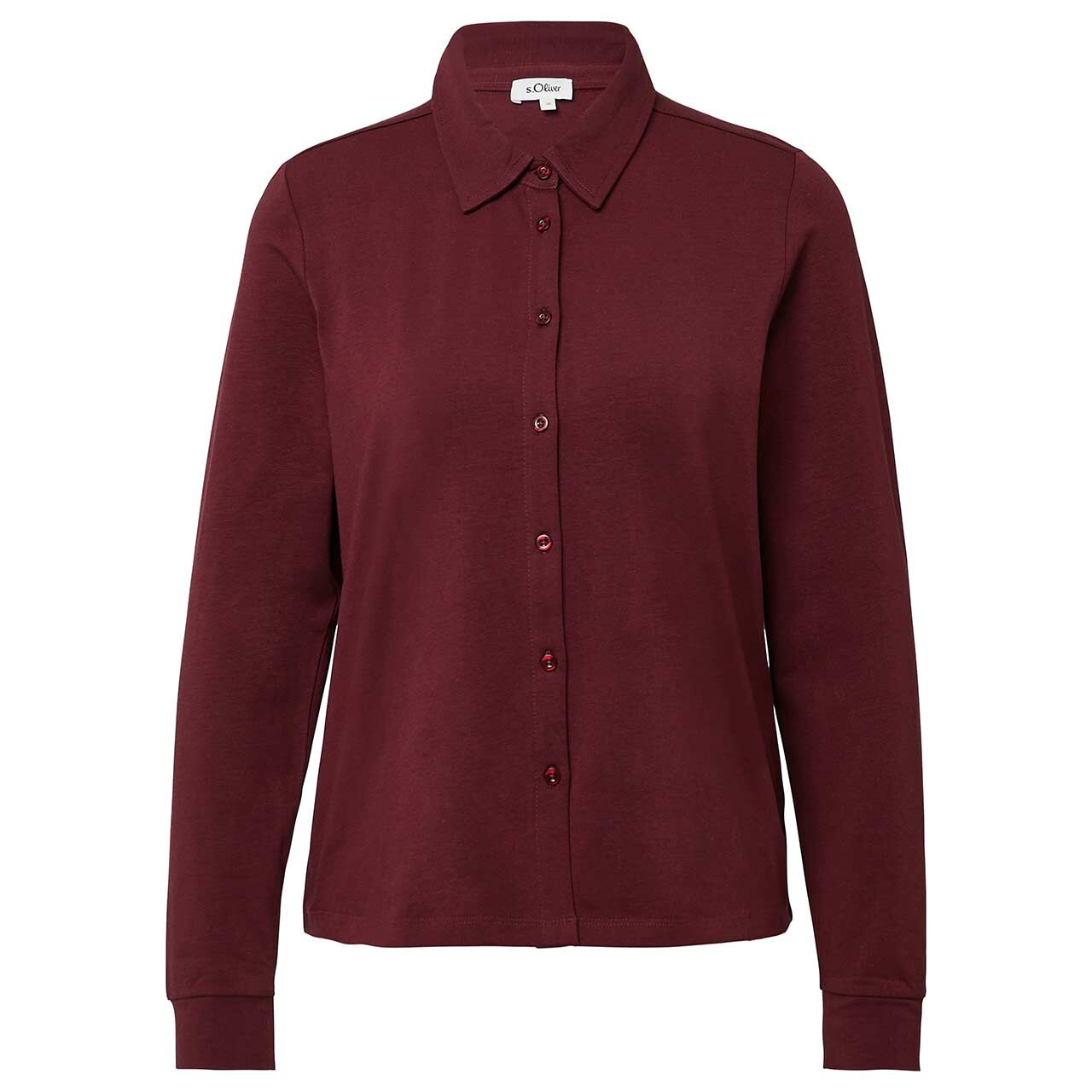 s.Oliver Damen Langarm Bluse dark merlot