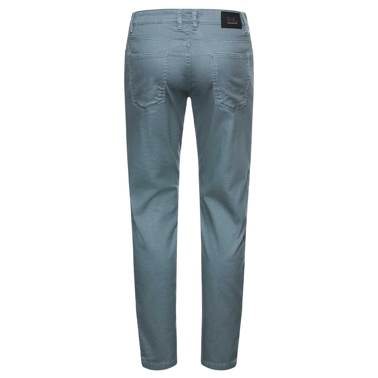 Herren Stretch Baumwollhose Houston von Camel active in Blau, Rückansicht