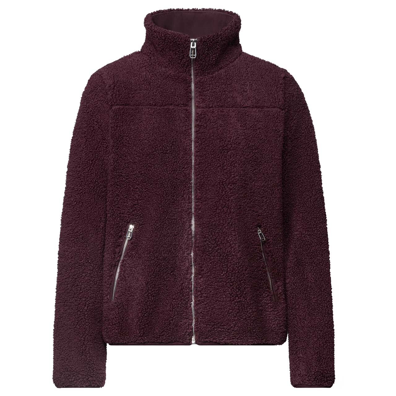 Street One Damen Teddyjacke Short Jacket rustic rouge