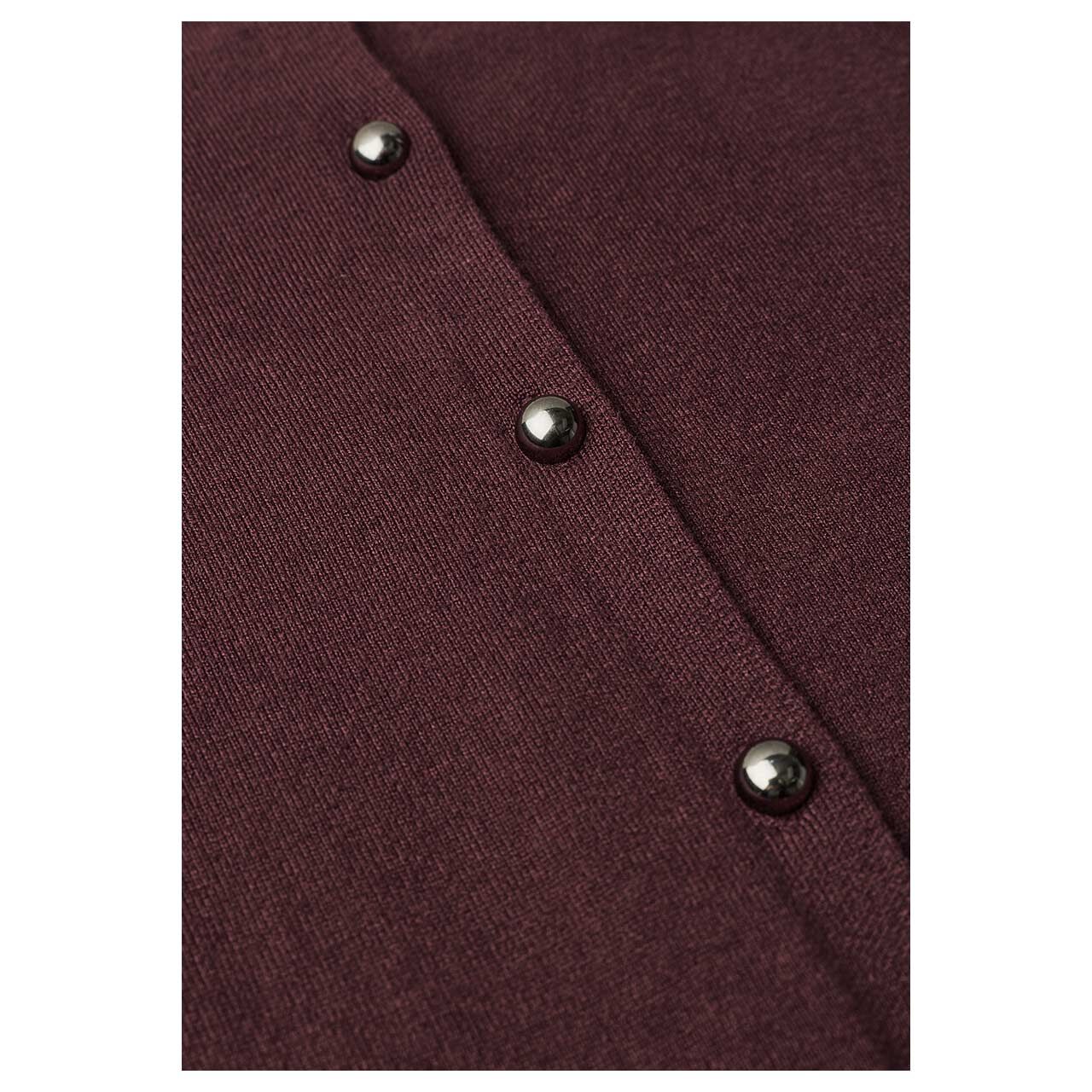 Street One Damen Kurzarm Strickjacke Short Sleeve Cardigan rustic rouge