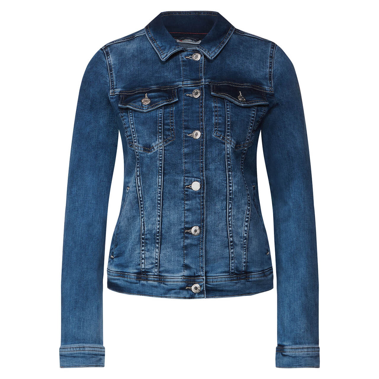 Street One Jeansjacke mid indigo random washed Street One Jeansjacke mid indigo random washed