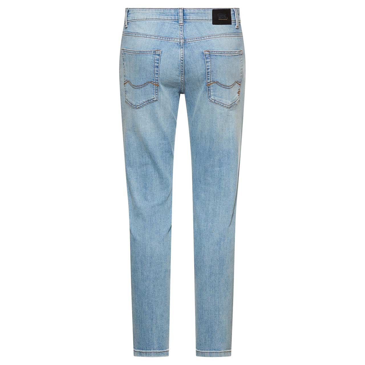 Herrenjeans Madison fleXXX von Camel active in Hellblau angewaschen, Rückansicht