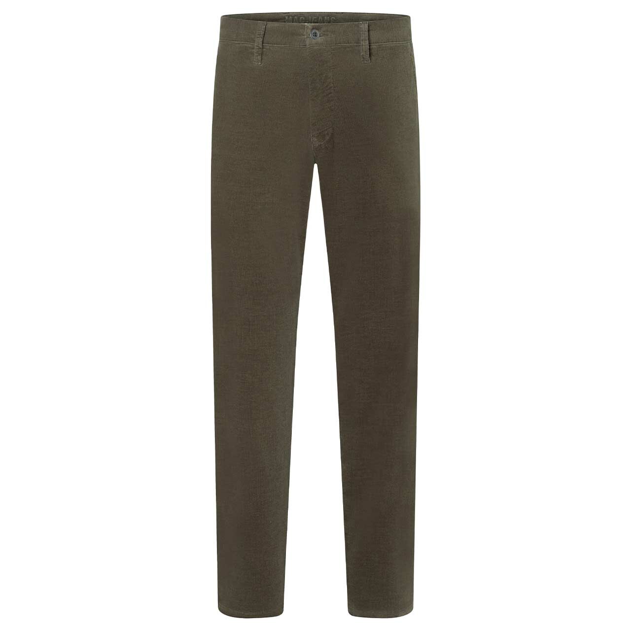 Herren Chino Cordhose Flexx Driver Pants von MAC in Grün, Vorderansicht