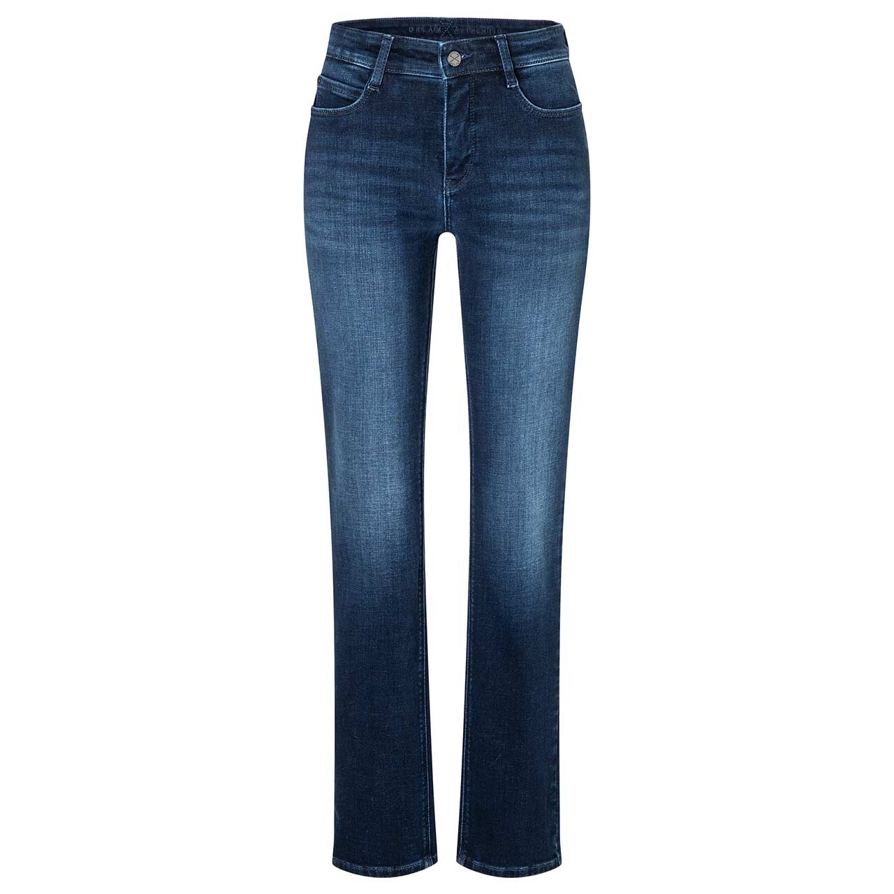 Damenjeans Dream von MAC in Blau angewaschen, Vorderansicht