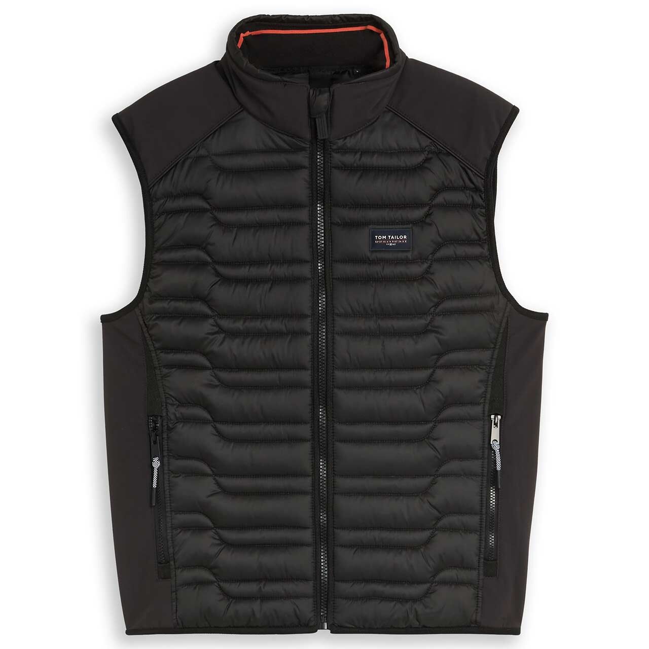 Tom Tailor Herren Weste Hybrid Vest deep black