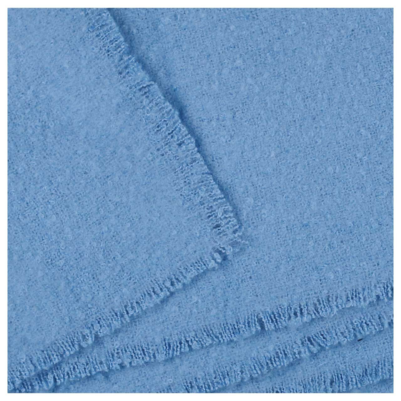 Damen Schal Brushed Scarf von Cecil in Hellblau, Detailansicht Fransen