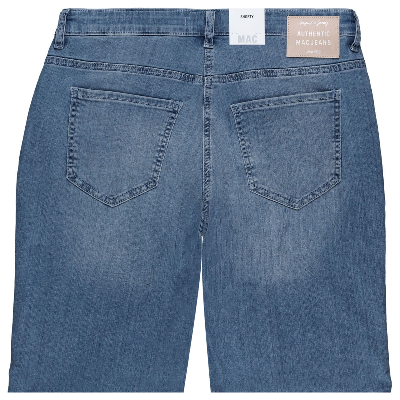 MAC Shorty Jeans mid blue wash summer clean