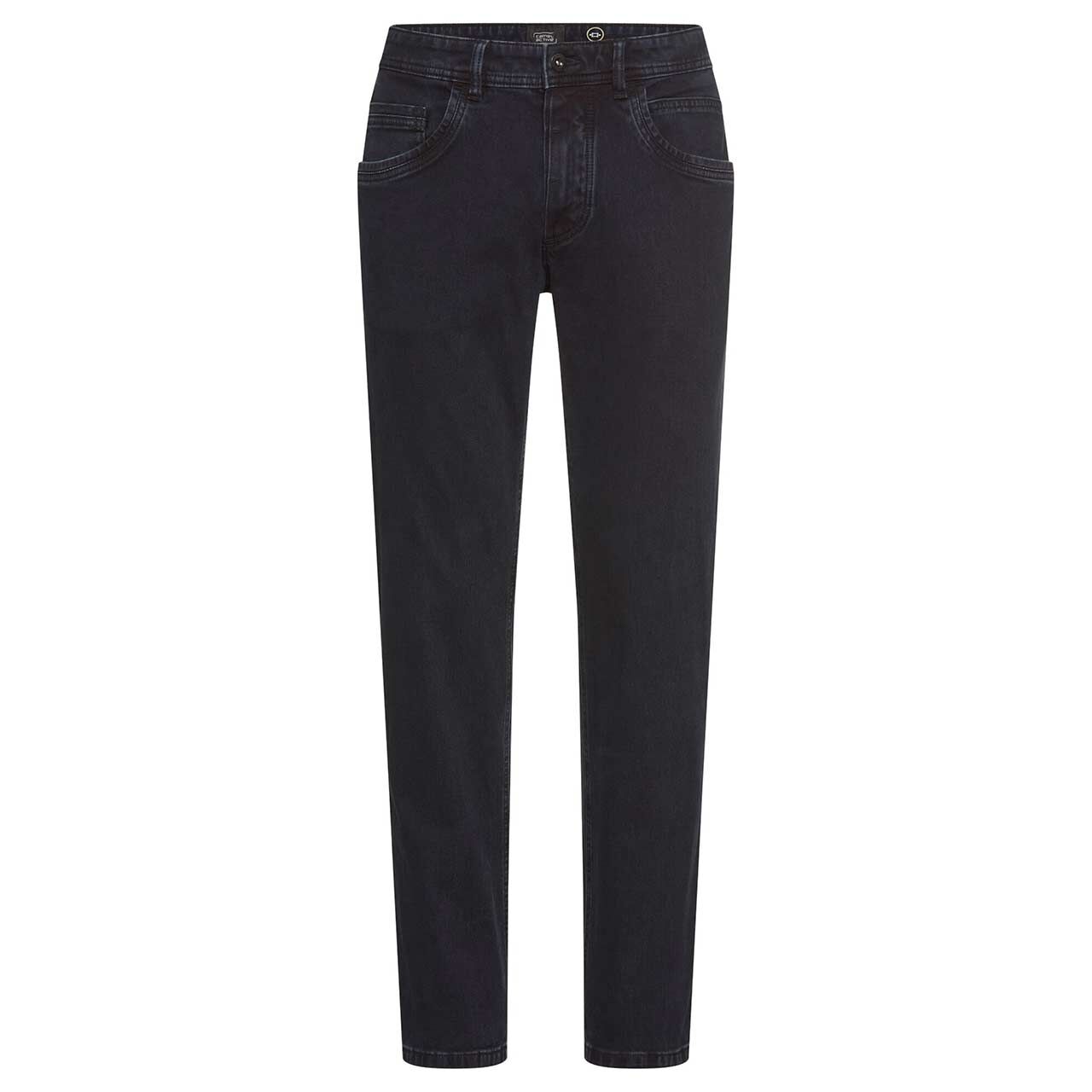 Stretch Herrenjeans Woodstock von Camel active in Dunkelgrau, Vorderansicht