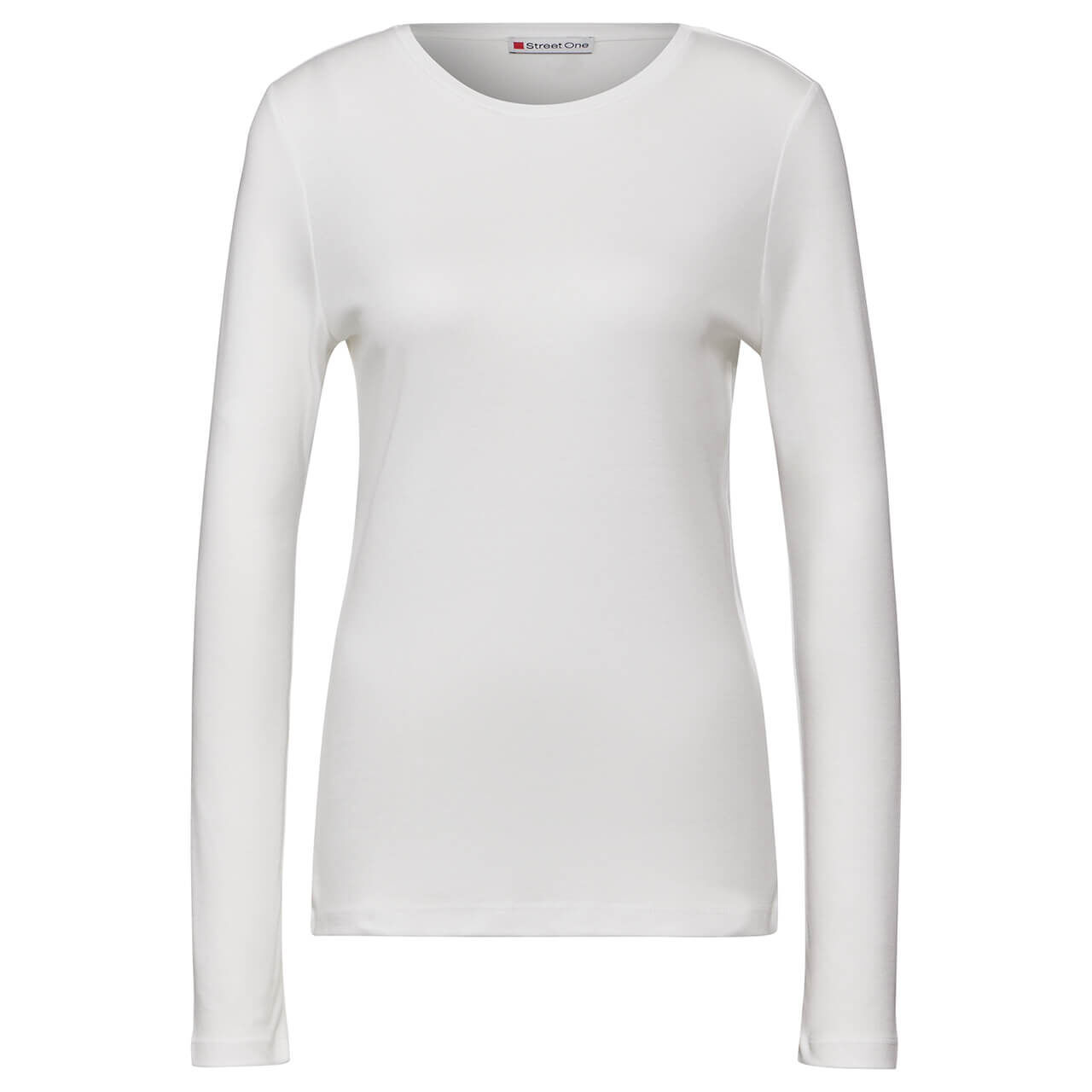 Street One Damen Langarm Shirt Interlock off white 