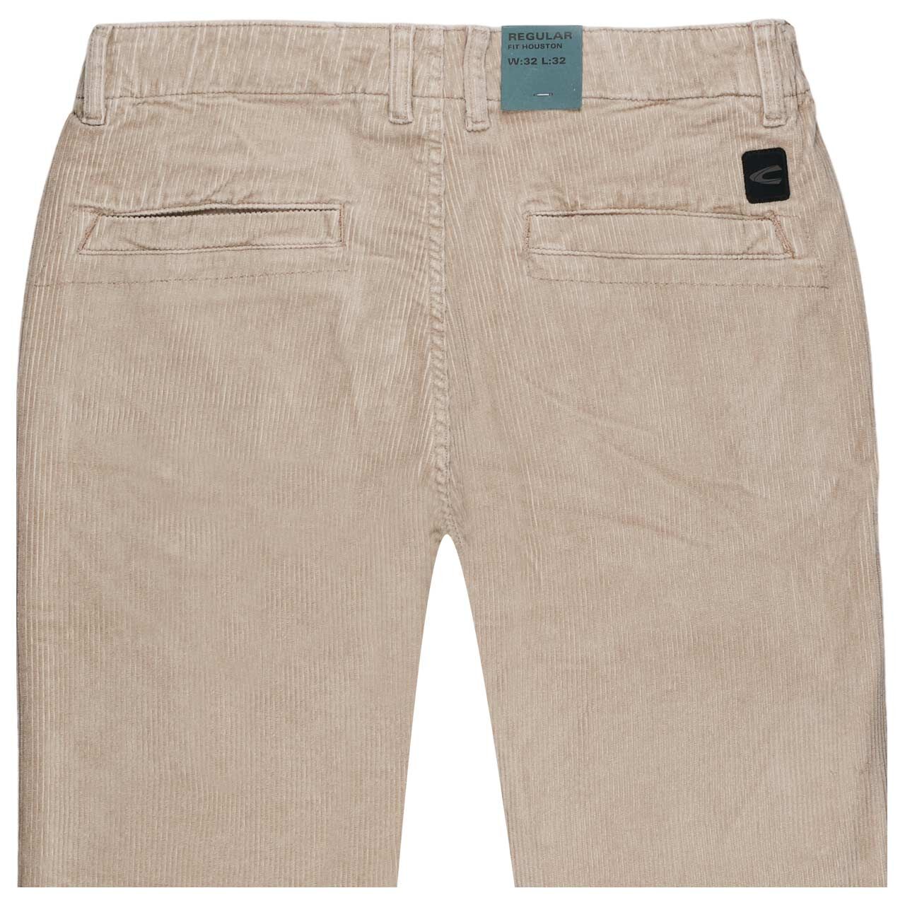 Herren Chino Cordhose Houston von Camel active in Beige, detaillierte Rückansicht