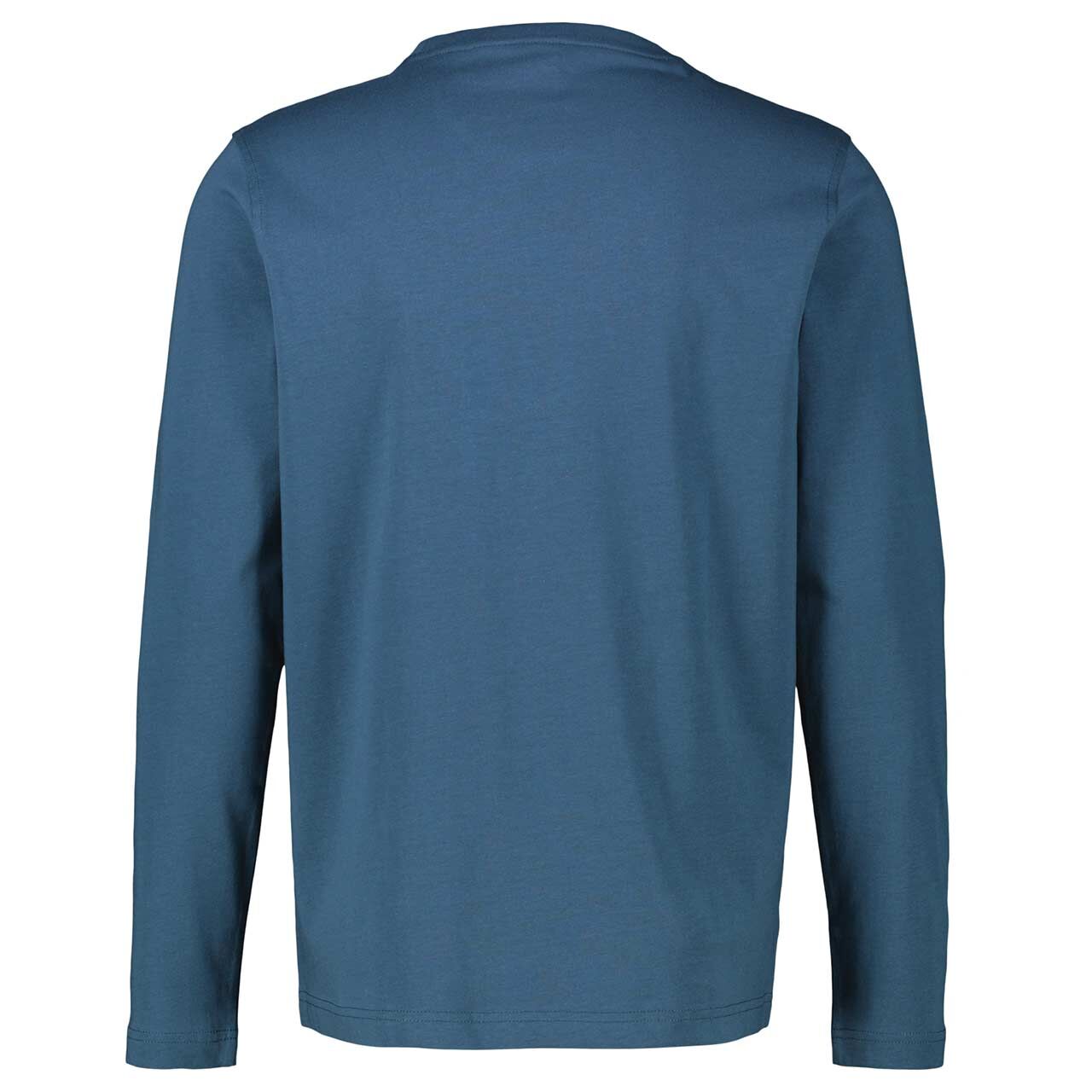 Herren Langarm Shirt von Lerros in Blau, Rückansicht