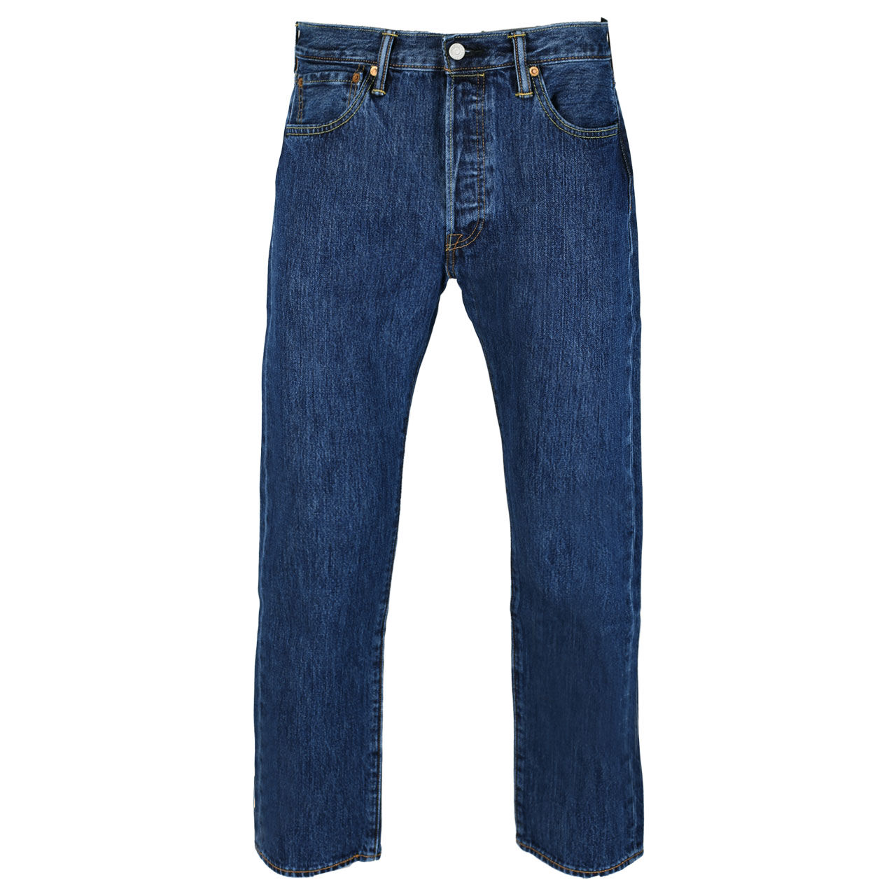 levis-jeans-stoneblue-114-vorne Levis Jeans 501 für Herren in Blau, FarbNr.: 0114