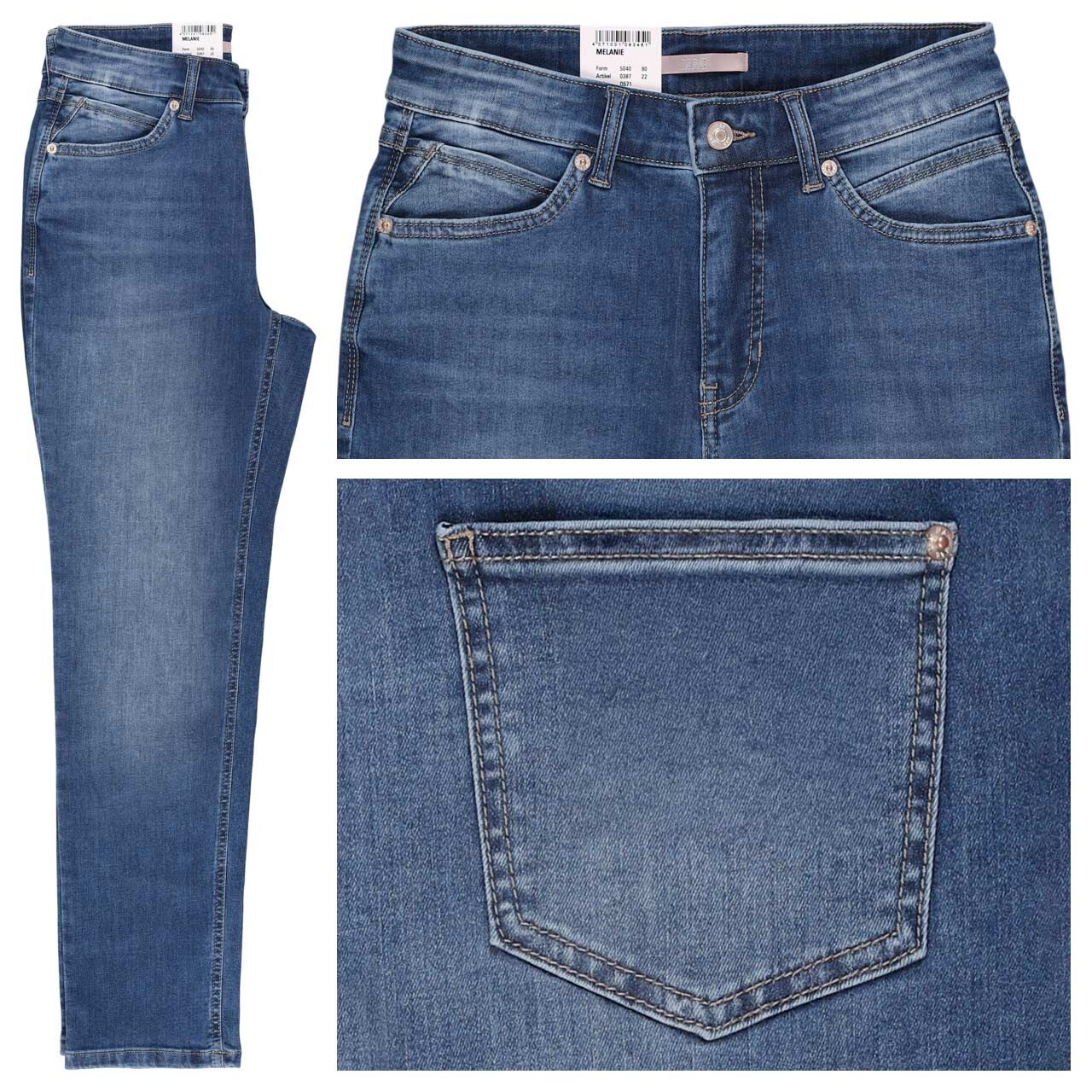 MAC Melanie Jeans mid blue use washed