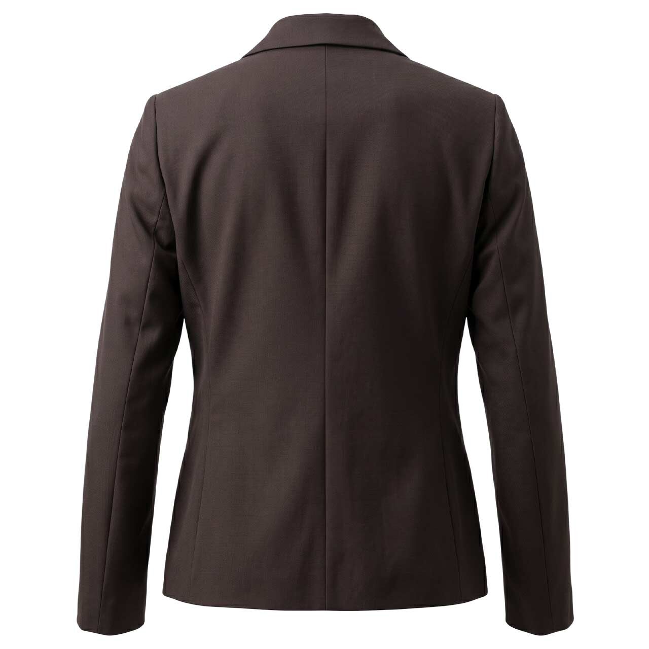 Damen Blazer von Comma in Dunkelbraun, Rückansicht
