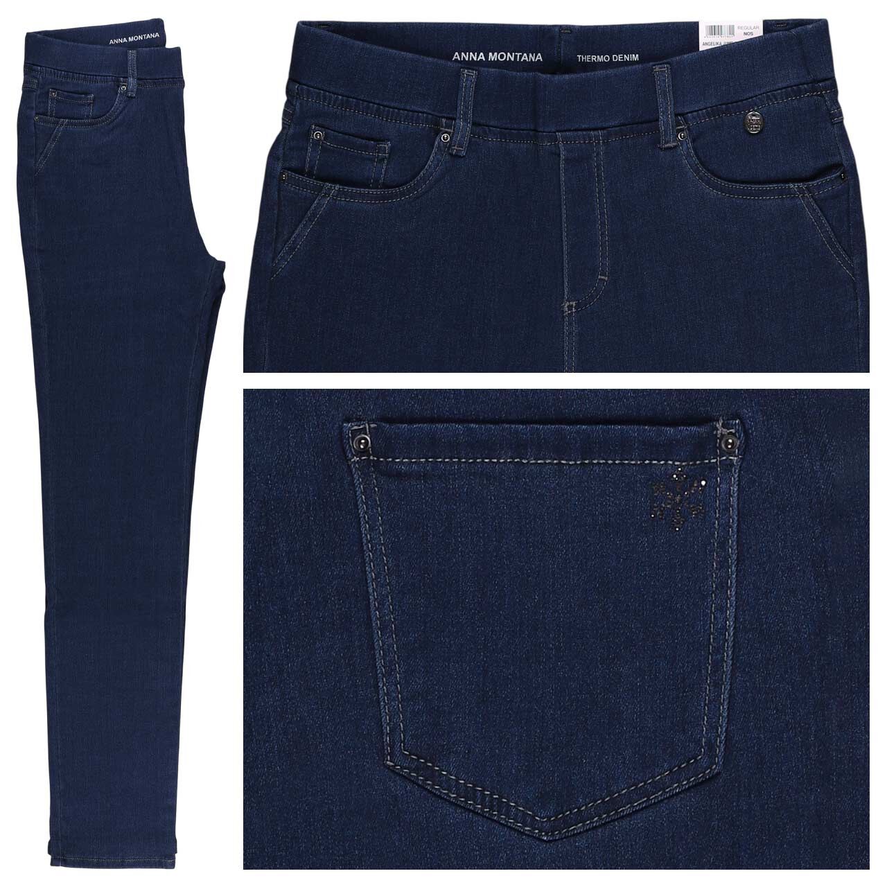 Anna Montana Angelika Jeans stone wash thermo denim