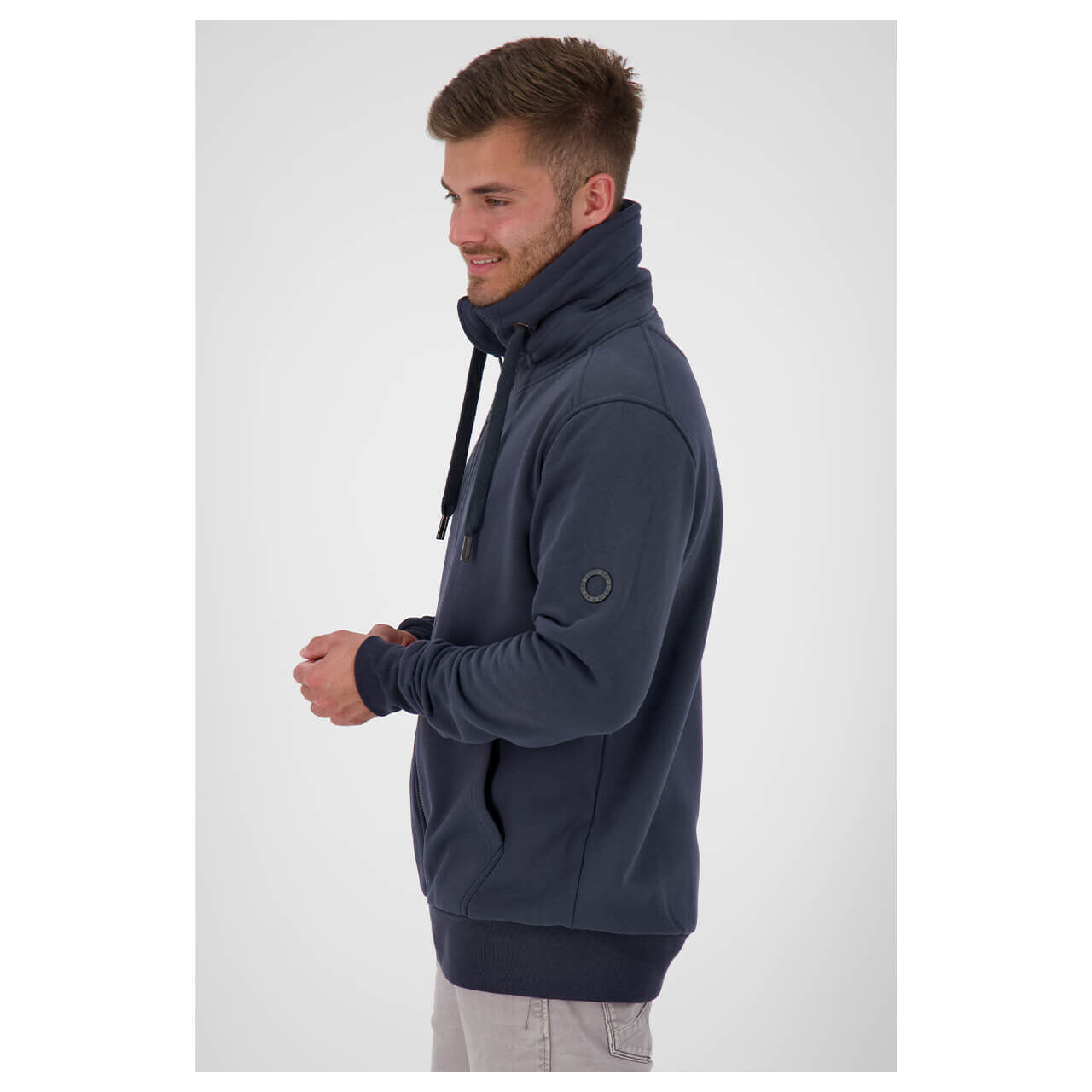 aak-sweatjacket-elias-marine-5500-seitlich Alife and Kickin Elias Sweatjacke für Herren in Dunkelblau, FarbNr.: 5500-OM1
