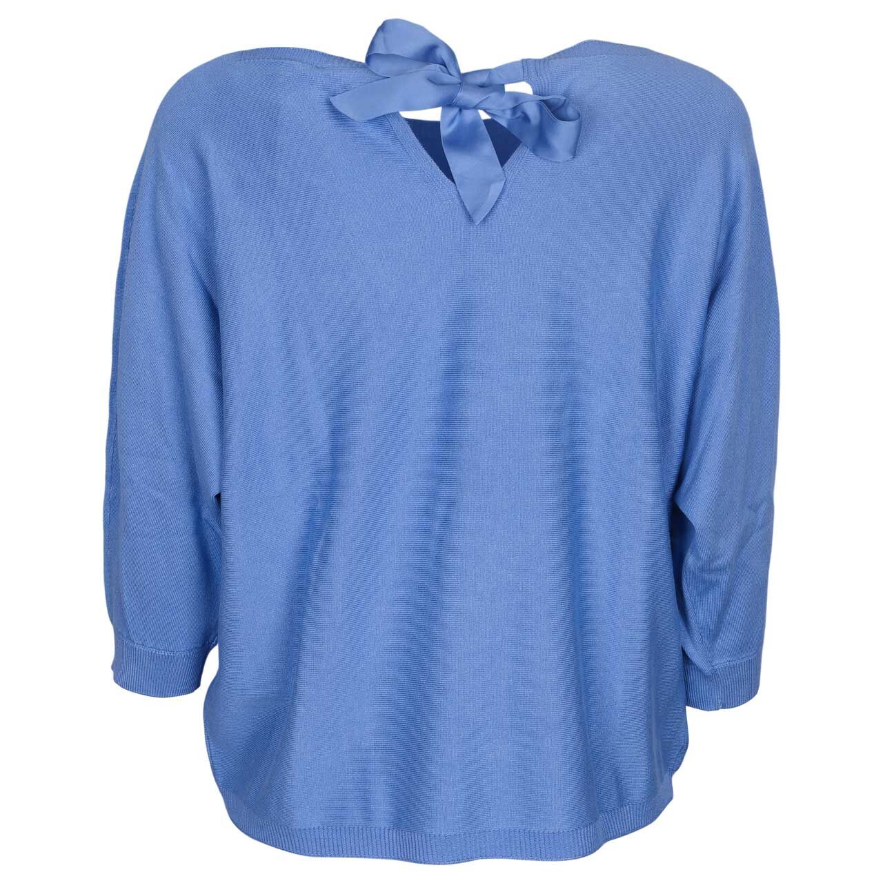 Damen 3/4 Arm Pullover von Comma in Blau, Rückansicht