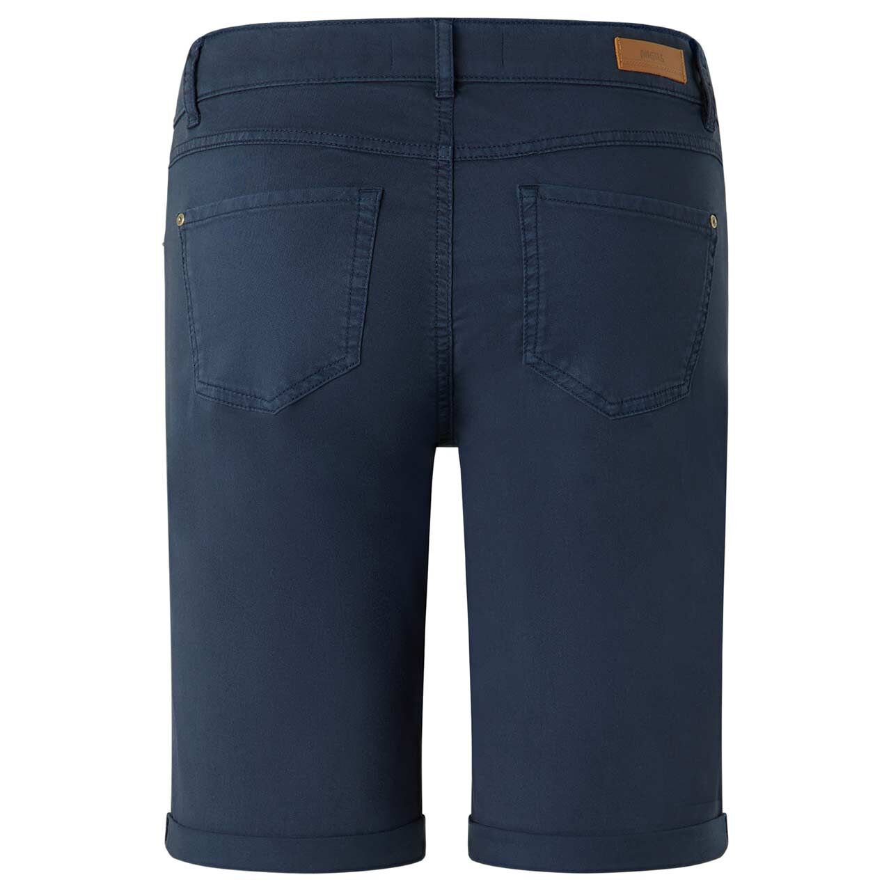 Damen Baumwollhose Bermuda TU von Angels in Dunkelblau, Vorderansicht am Model