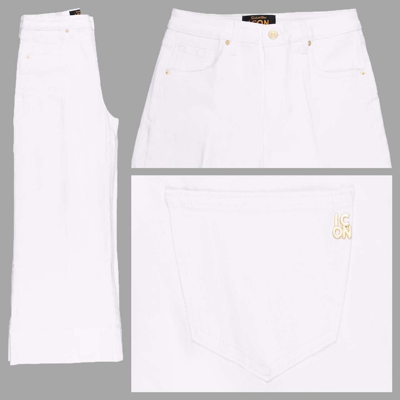 Senoritas ICON Long Beach 7/8 Culotte Jeans white