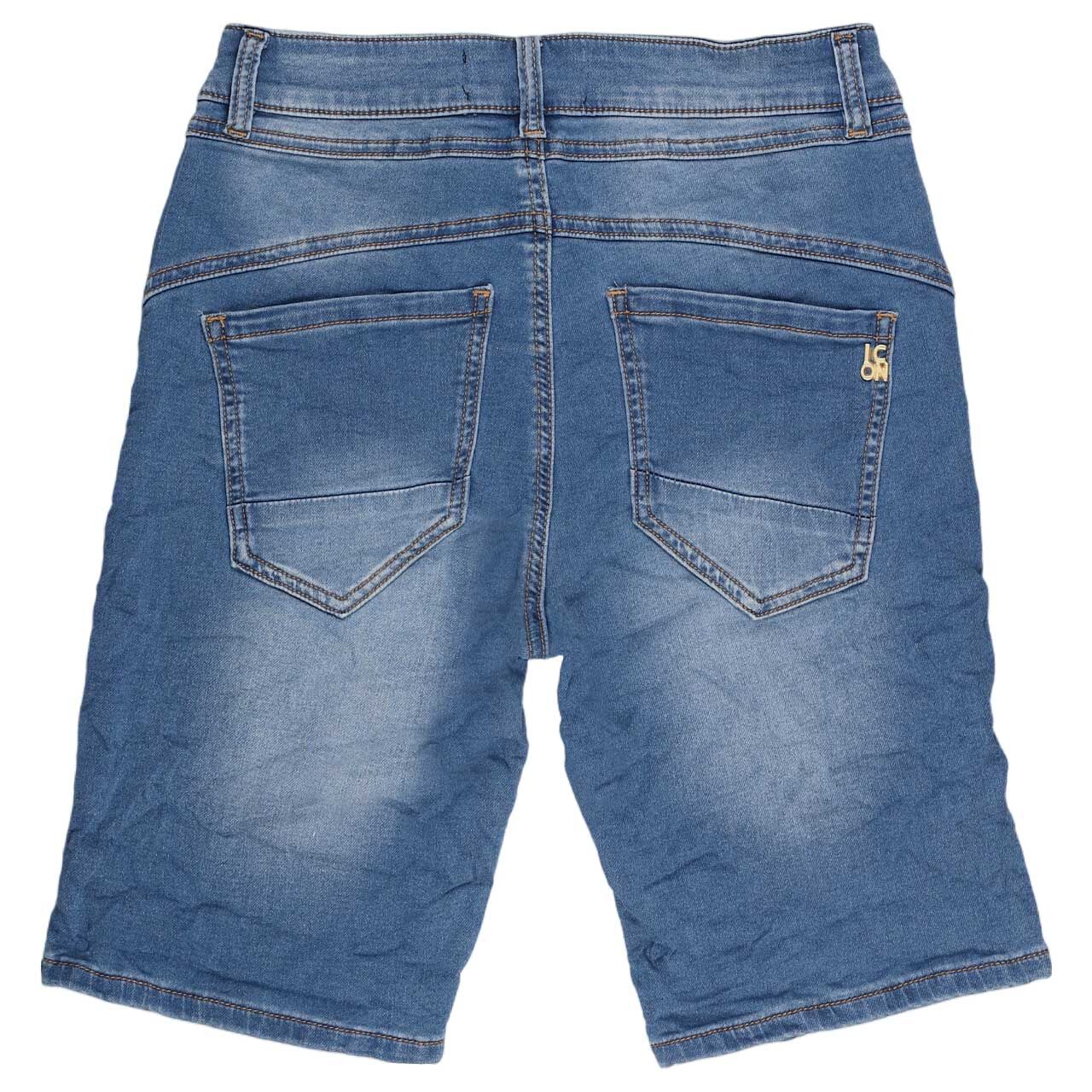 Rückansicht der Jeans Shorts California Sunrise von Senoritas Icon in Blau angewaschen
