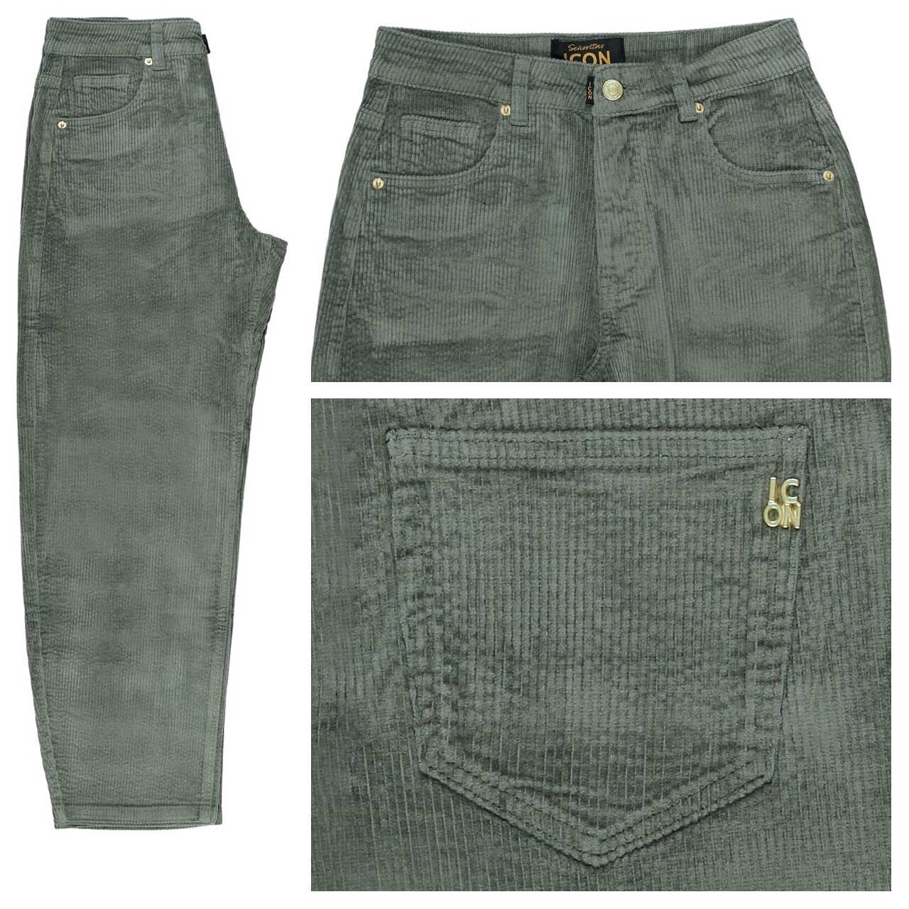 Senoritas ICON Lollipop 7/8 Cordhose fantasy grey green