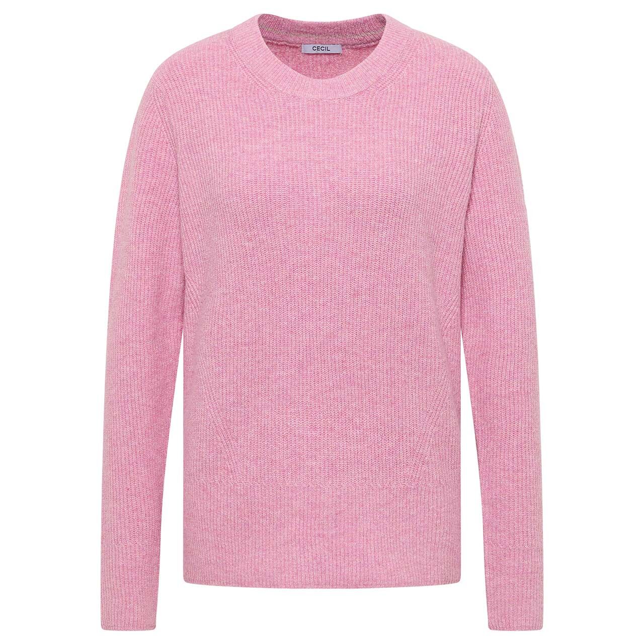 Cecil Damen Pullover Cosy Rib Mix dark blossom melange