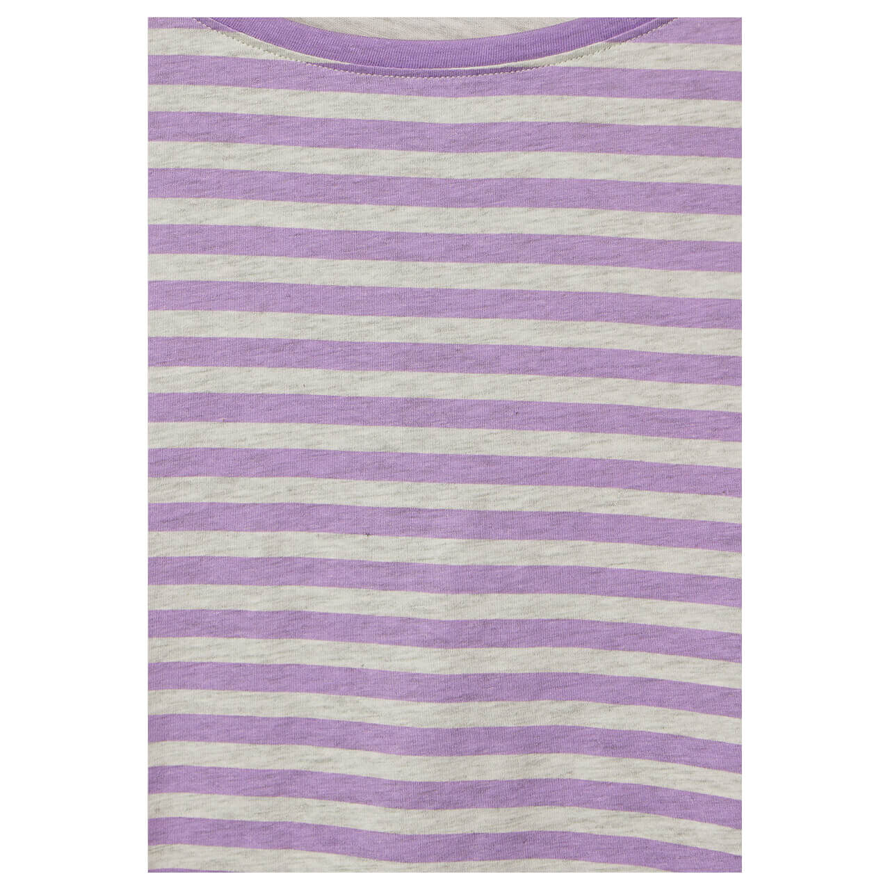 Cecil Damen 3/4 Arm Shirt Boatneck Melange Stripe sporty lilac