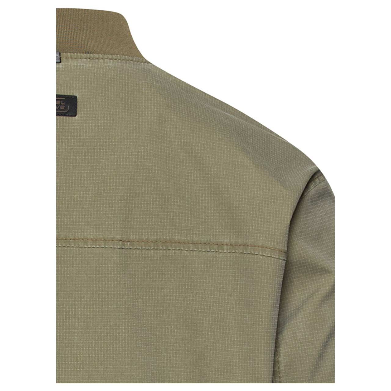 Herren Jacke Blouson von Camel active in Olivgrün, detaillierte Rückansicht