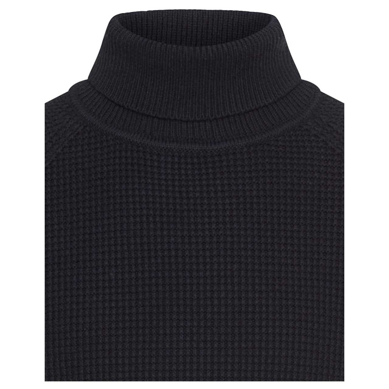 Herren Rollkragen Pullover von Camel active in Dunkelblau, detaillierte Vorderansicht