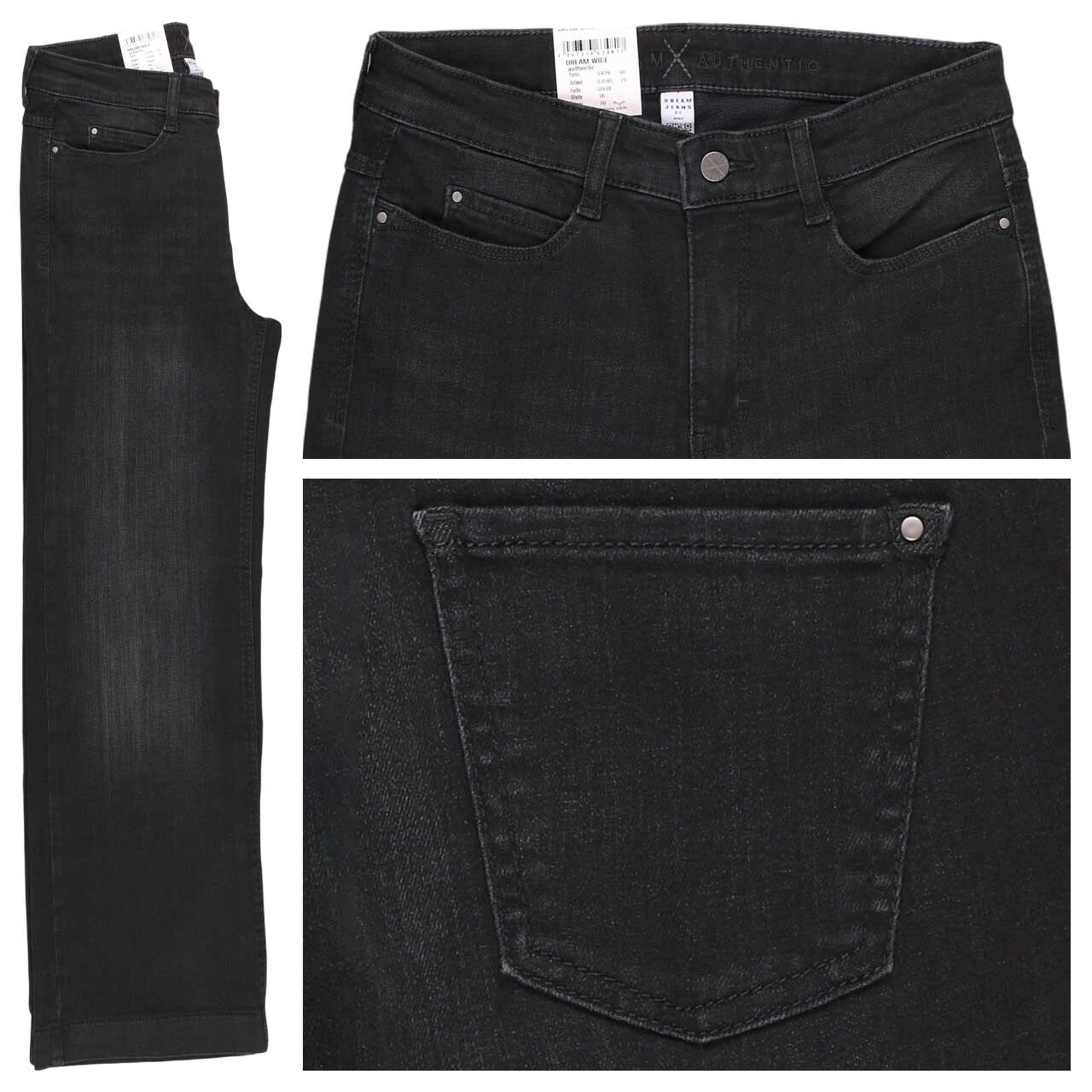 MAC Dream Wide Jeans commercial black used wash