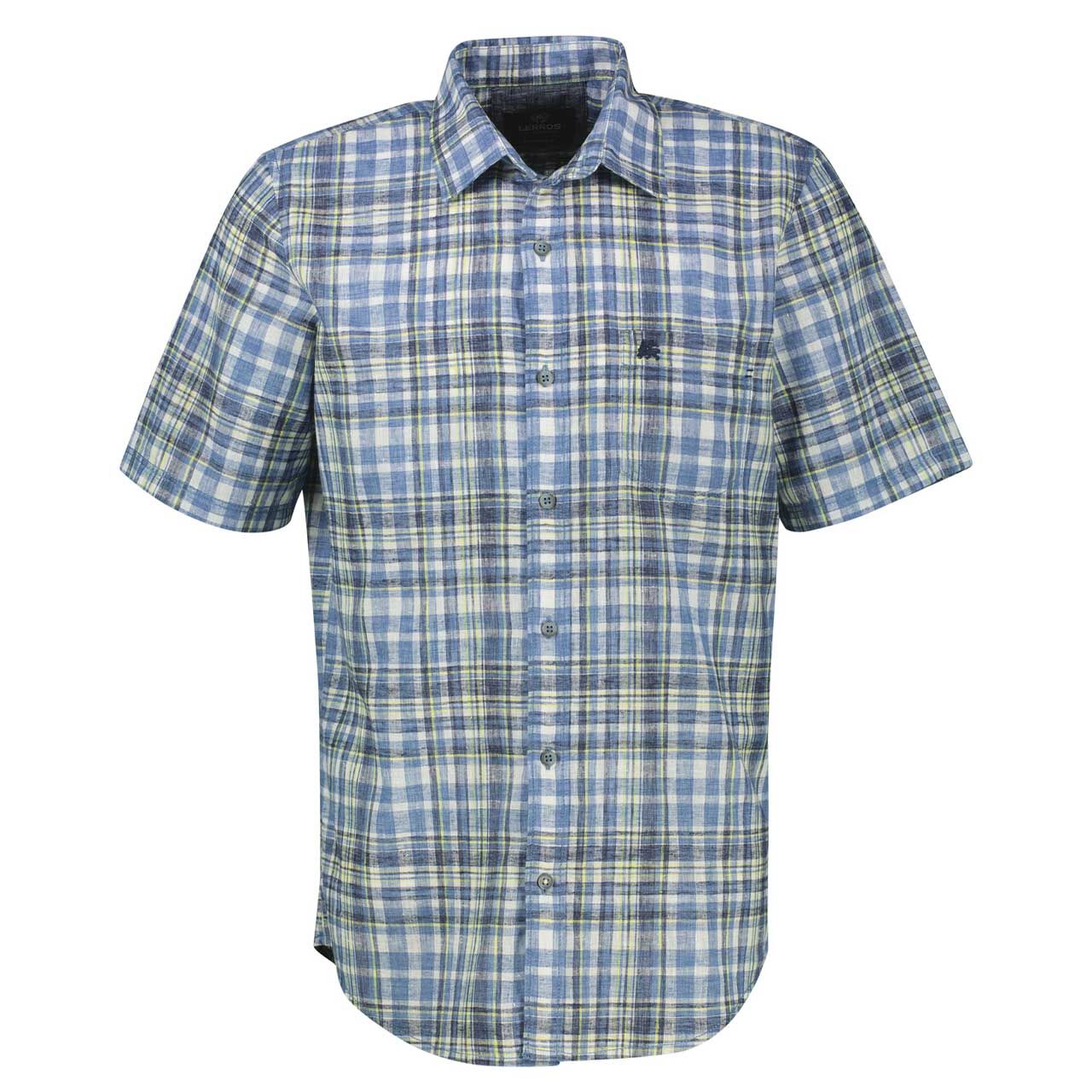 Lerros Herren 1/2 Arm Hemd classic navy check
