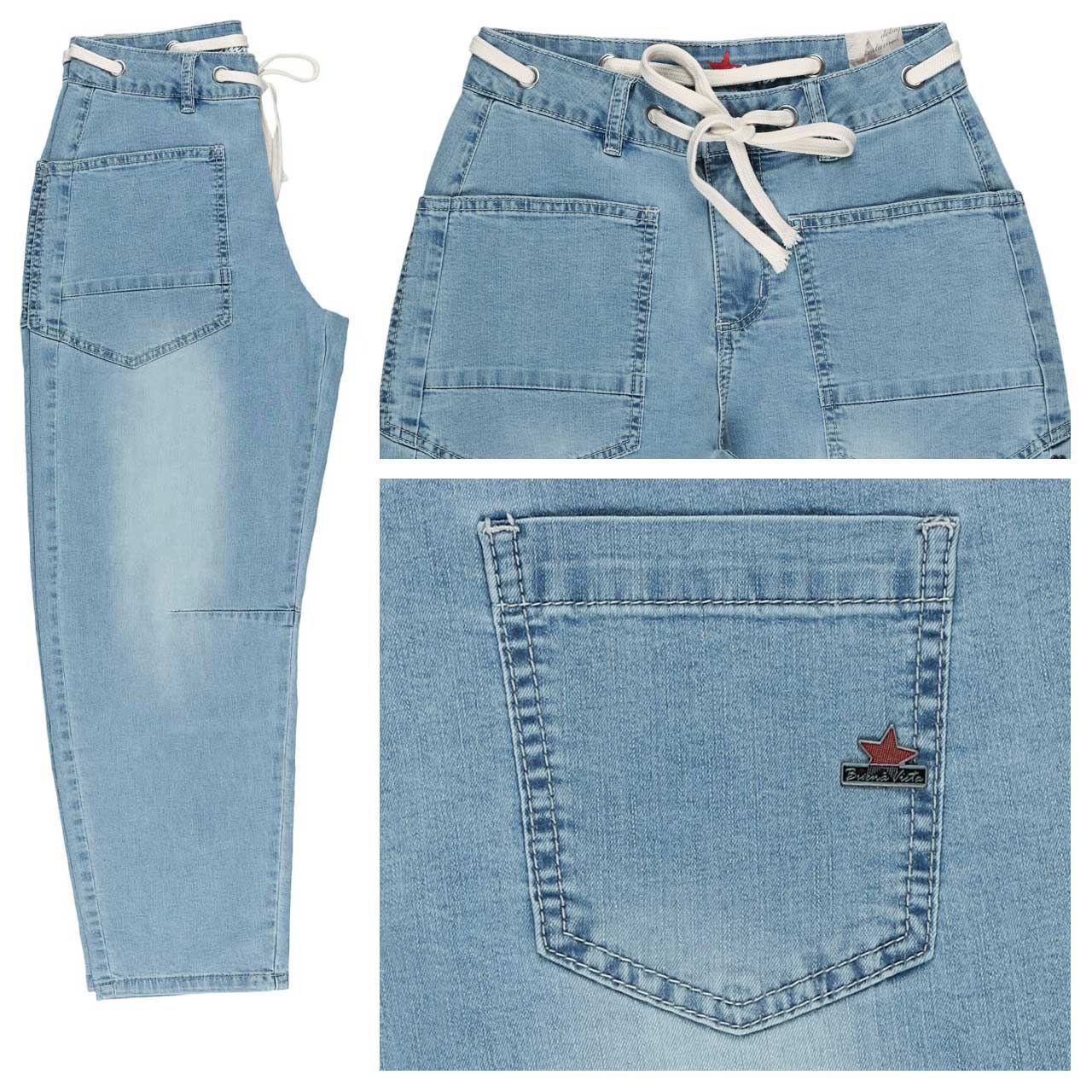 Buena Vista Barrel-P 7/8 Air Denim Jeans sunny denim