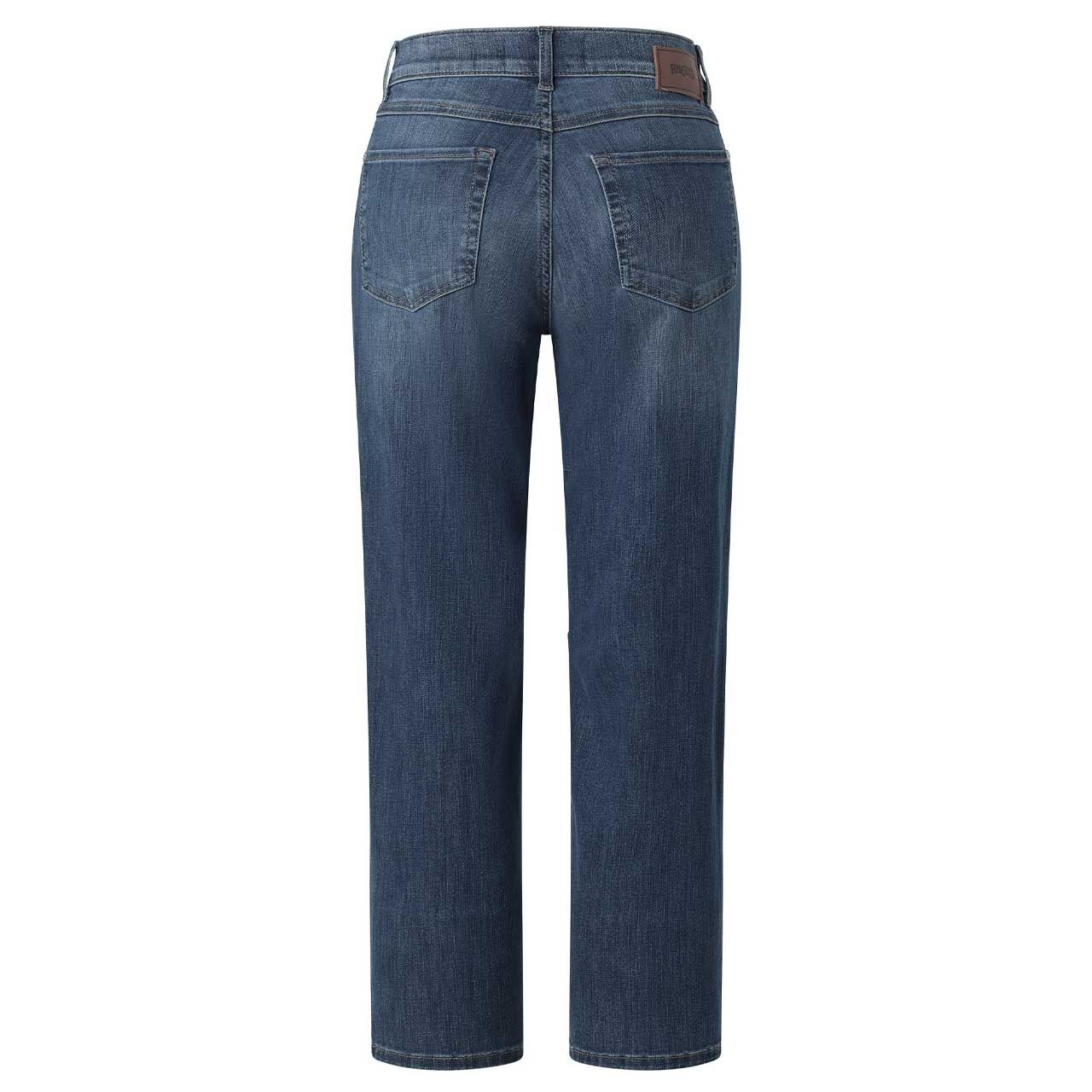 Damen Ankle Jeans Evy Barrel von Angels in Blau angewaschen, Rückansicht