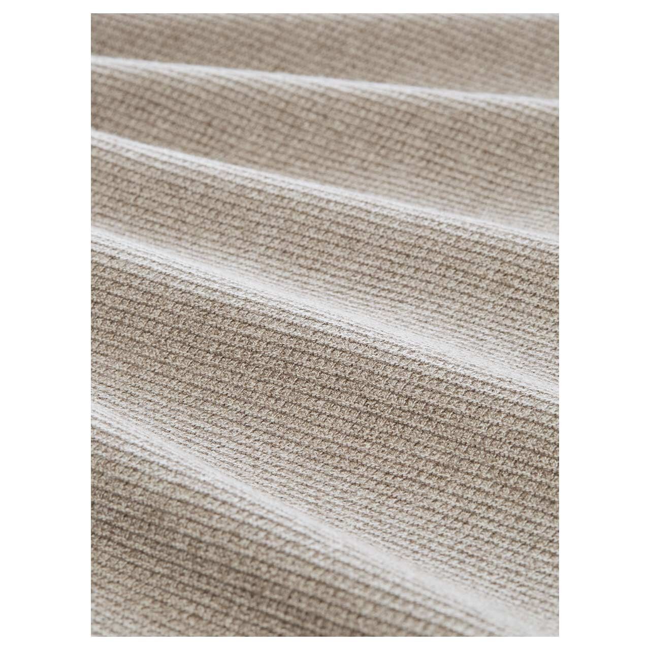 Tom Tailor Herren Pullover Structured Crew Neck Knit taupe off white mouline