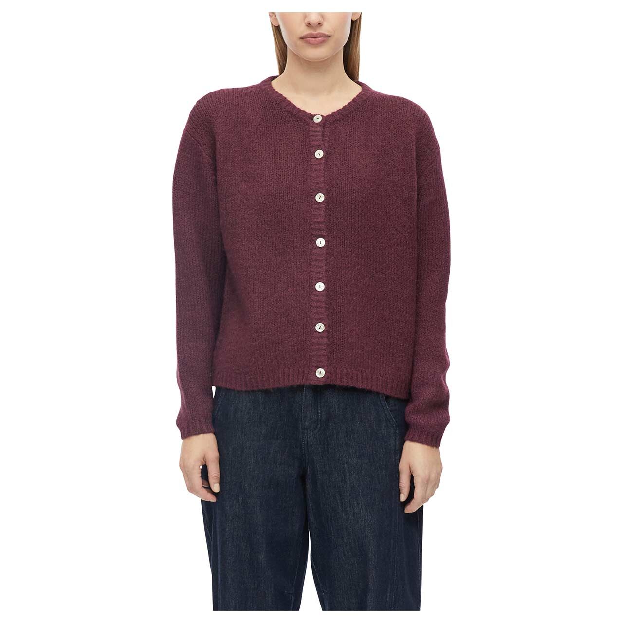 Damen Strickjacke von s.Oliver in Lila, Vorderansicht am Model