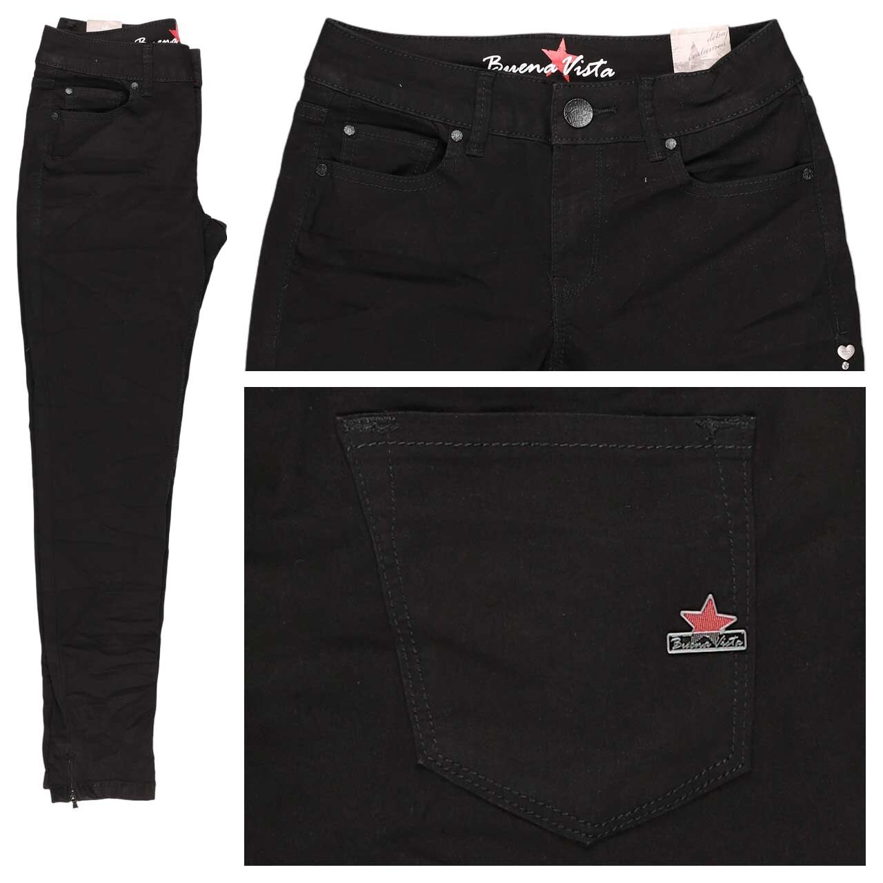 Buena Vista Italy V 7/8 Stretch Twill Baumwollhose black
