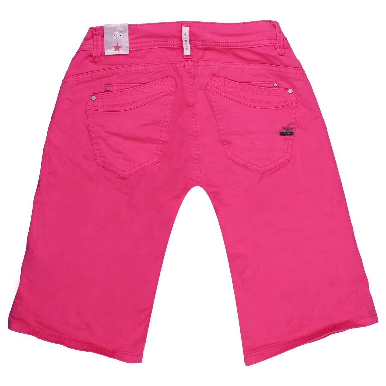 Damen Baumwollhose Malibu-Short Stretch Twill von Buena Vista in Pink mit der Farbnummer 8994, Rückansicht