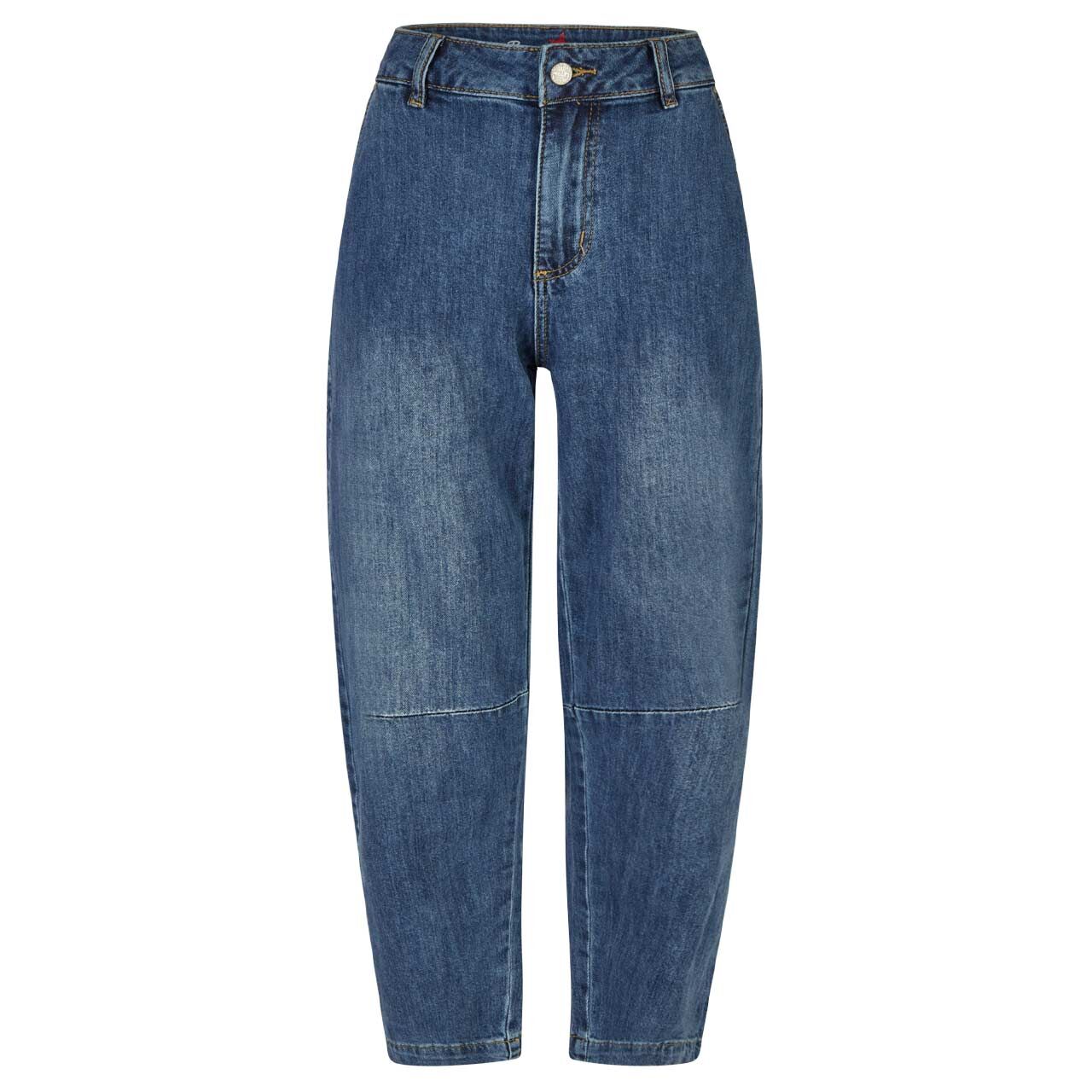 Damenjeans Barrel 7/8 Stretch Denim von Buena Vista in Blau verwaschen, Vorderansicht