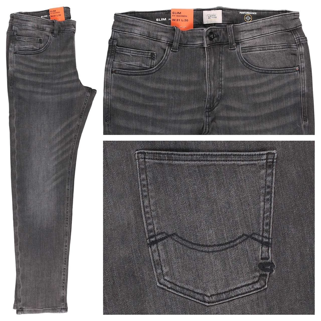 Camel active Madison fleXXX Jeans graphite grey