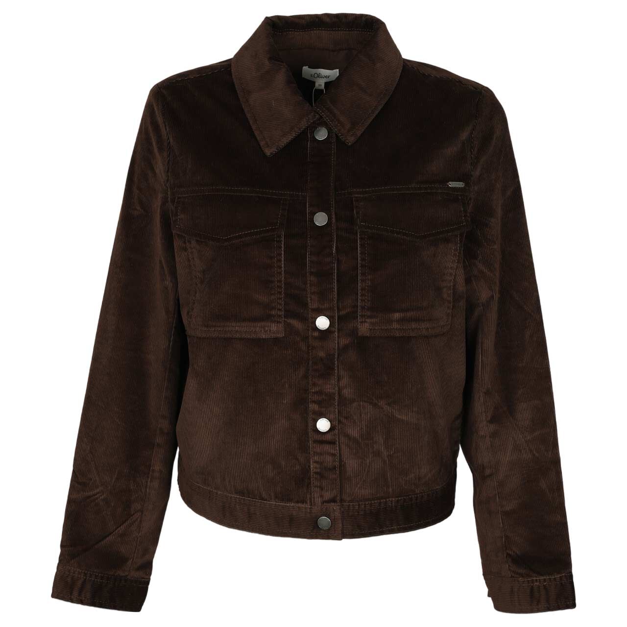 s.Oliver Damen Cord Jacke coffee brown