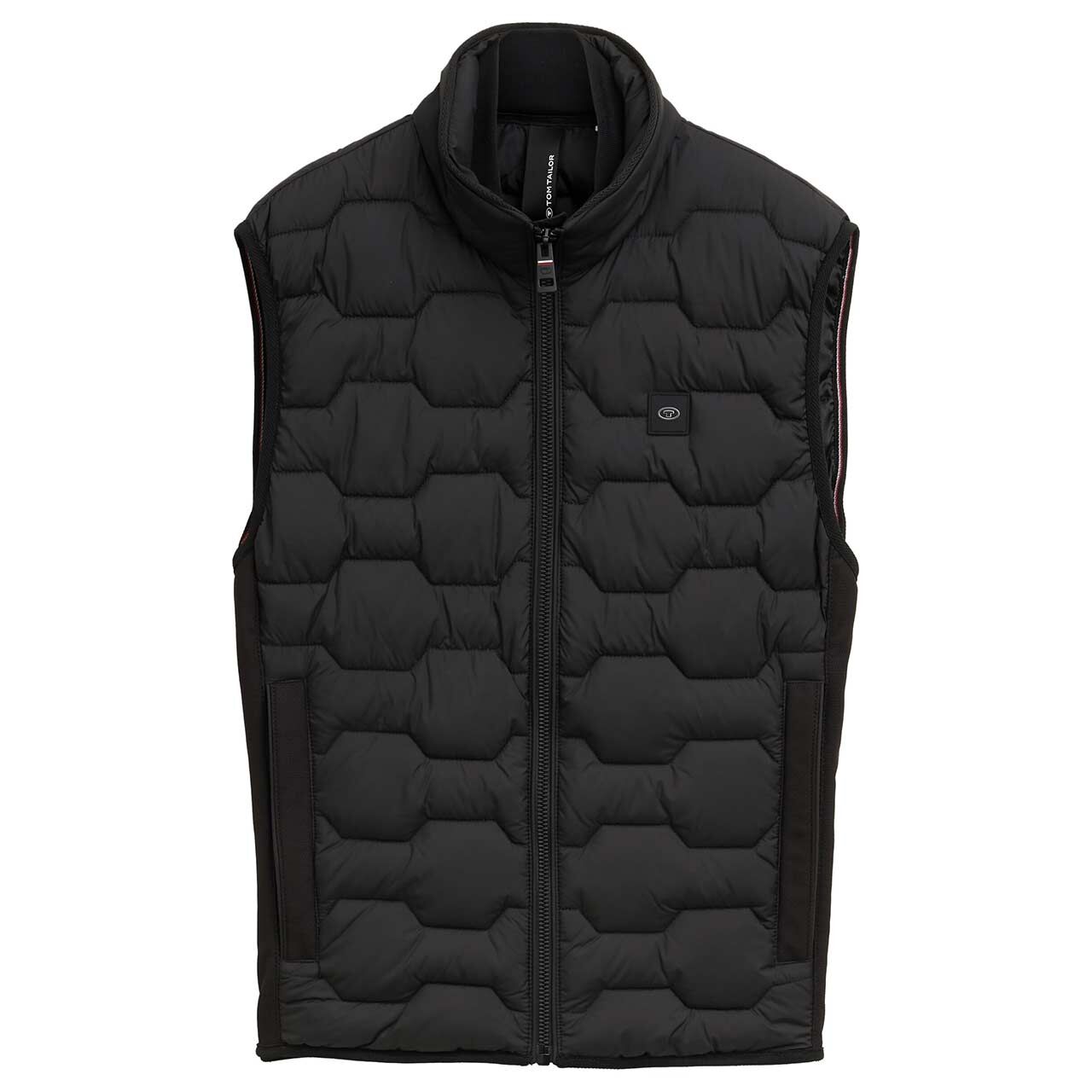 Tom Tailor Herren Weste Hybrid Vest grey black