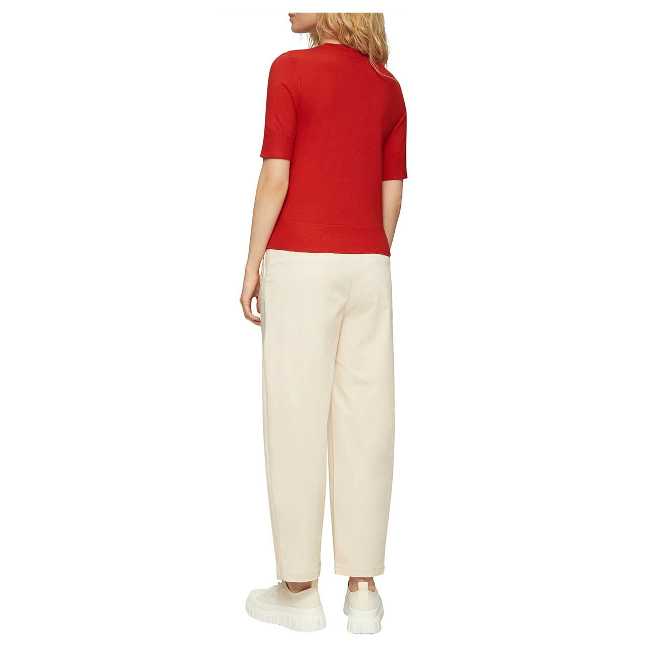 s.Oliver Damen Kurzarm Pullover red